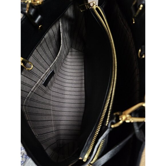 LOUIS VUITTON Montaigne Large GM Empreinte Black Shoulder Leather Bag Satchel - Picture 15 of 16
